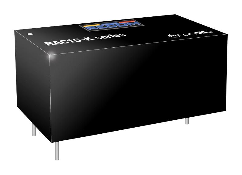 RAC15-12SK POWER SUPPLY, AC-DC, 12V, 1.25A RECOM POWER