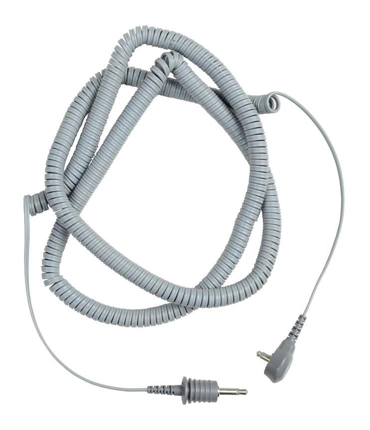 2371 COIL CORD, 3.4MM PLUG, 6.1M, GREY SCS