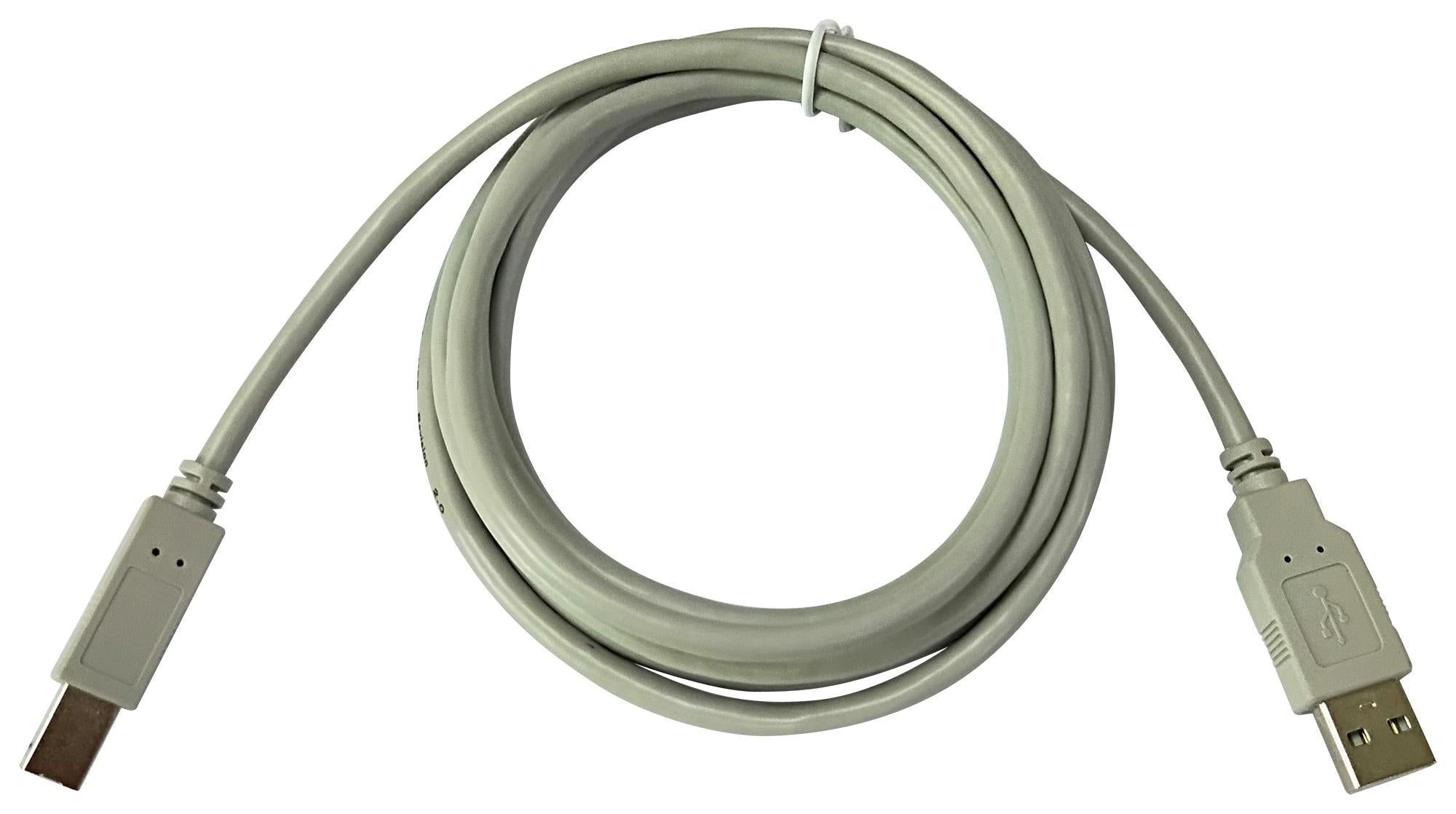 MC002729 USB CABLE, 2.0 PLUG A-B, 19.7", GREY MULTICOMP