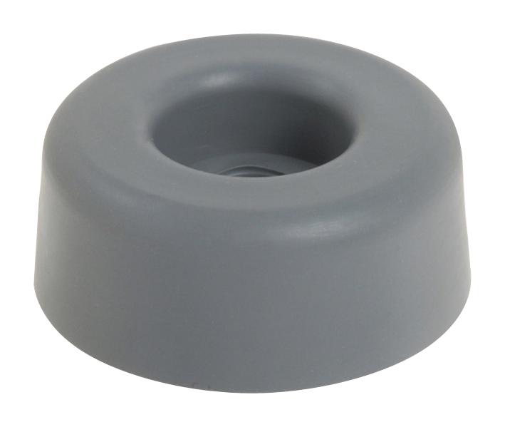 726 RECESSED BUMPER, RUBBER, ROUND, GREY KEYSTONE