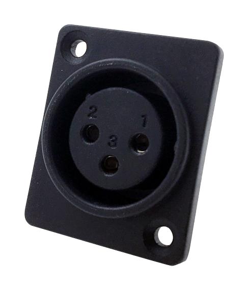 PS000213 CONNECTOR, XLR, RCPT, 3POS, CHASSIS MULTICOMP PRO