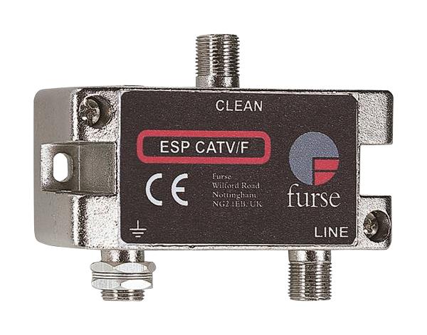 ESP CATV/F COAXIAL SURGE PROTECTOR, 1POLE, 75 OHM ABB - FURSE
