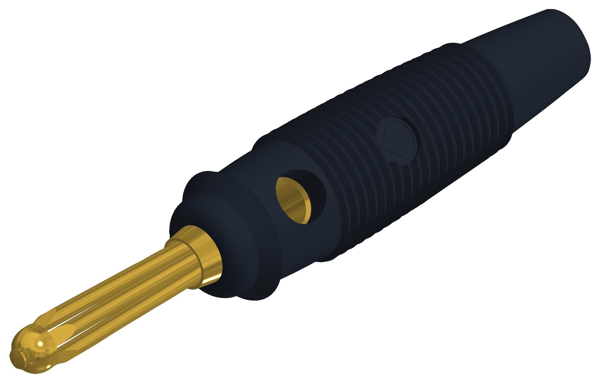 930727700 CONN, BANANA, PLUG, 30A, SOLDER, BLK HIRSCHMANN TEST AND MEASUREMENT