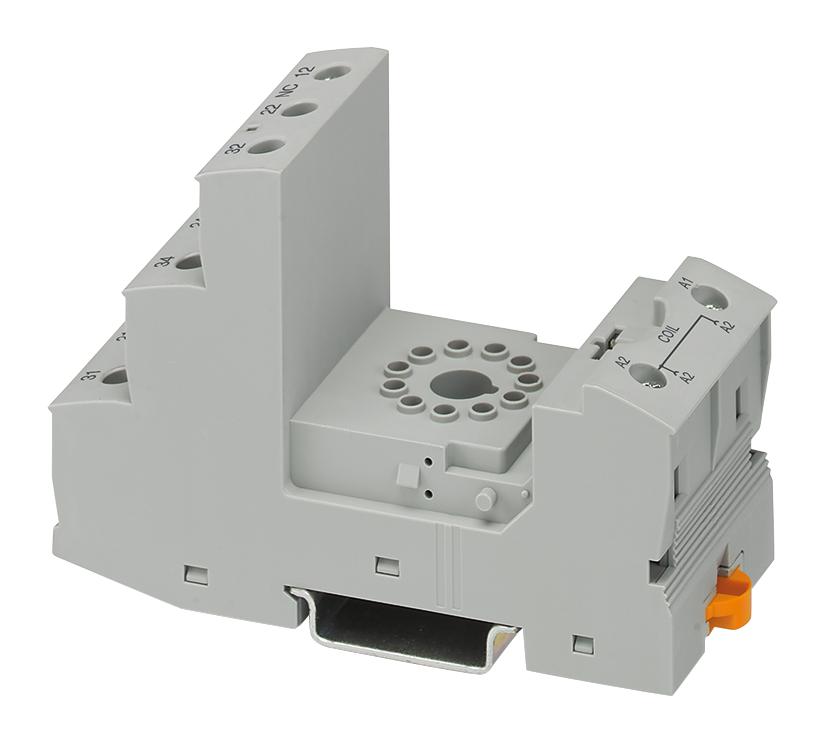 2900936 RELAY SOCKET, 10.5A, 250VAC/DC, DIN RAIL PHOENIX CONTACT