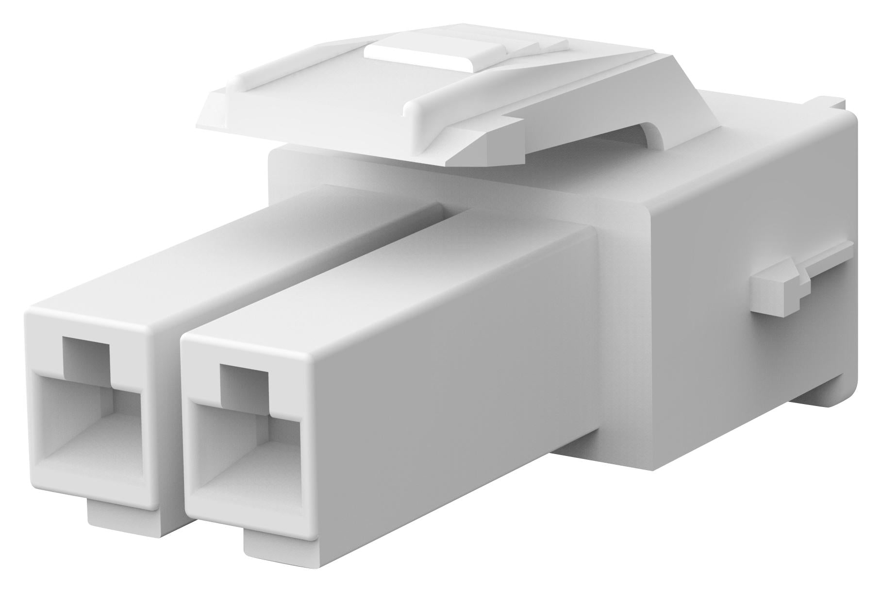 2005247-1 PLUG HOUSING, 2POS, PA 66, RED TE CONNECTIVITY