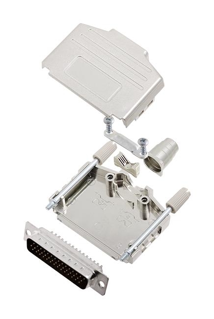 L17DPPK25-M+L717HDB44P HD-D SUB CONNECTOR, PLUG, 44POS, SOLDER AMPHENOL ICC