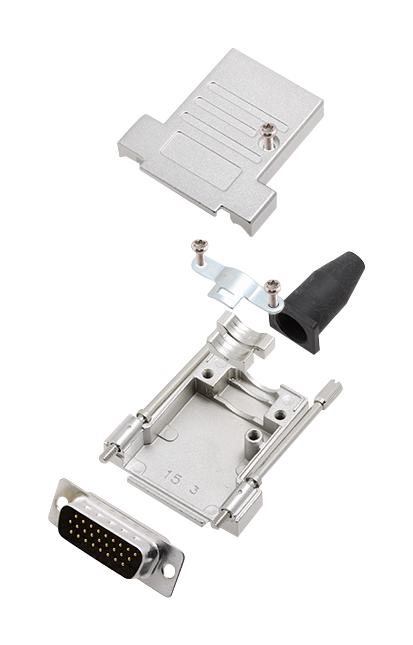 L17DTSL15-RG-LJS-T+L717HDA26P HD-D SUB CONNECTOR, PLUG, 26POS, SOLDER AMPHENOL ICC