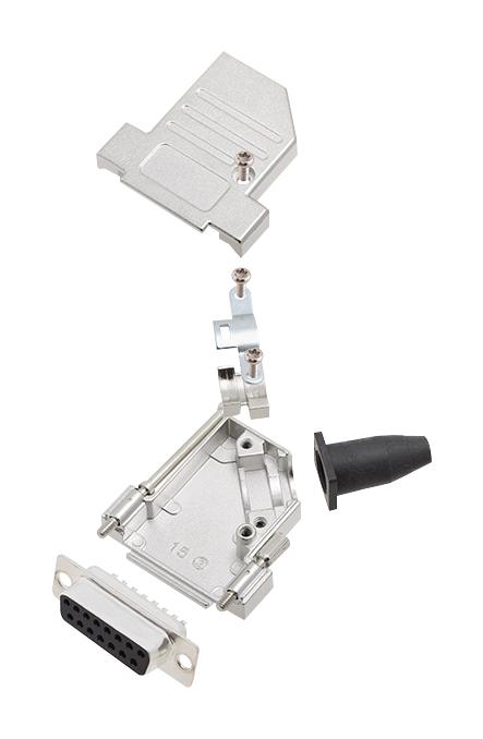 L17DTSL15-RG-LJS-S+L77SDA15S D SUB CONNECTOR, RCPT, 15POS, SOLDER AMPHENOL ICC