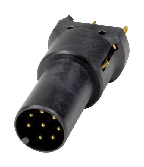 21033211818 SENSOR CONNECTOR, M12, RCPT, 8POS, PCB HARTING