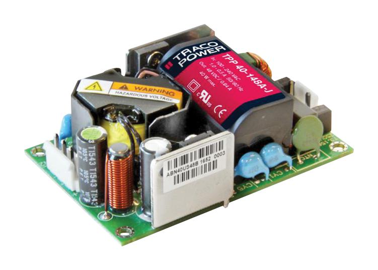 TPP40-124A-J POWER SUPPLY, AC-DC, 24V, 1.67A TRACO POWER