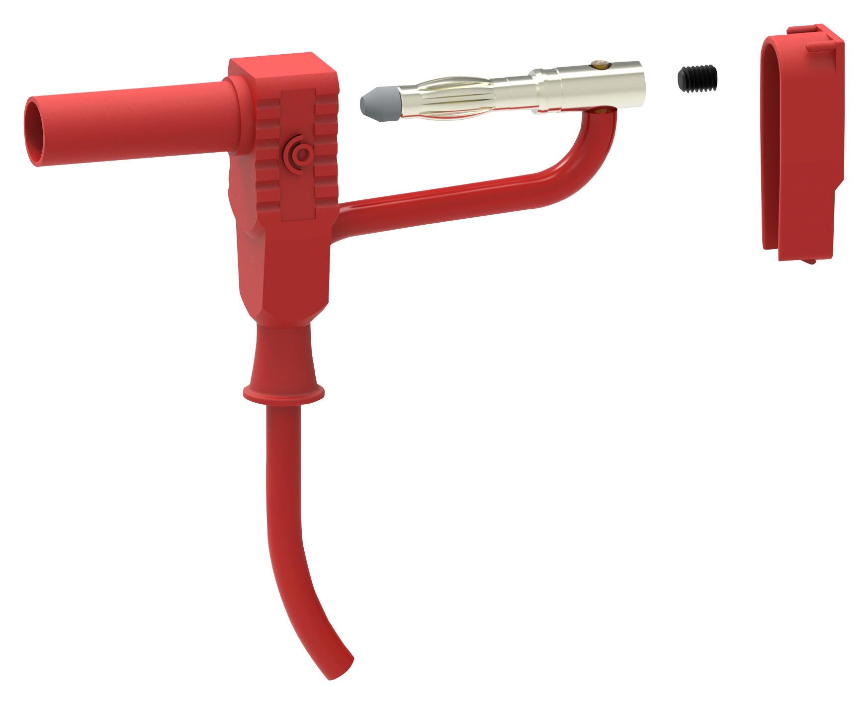 72-13672 CONN, BANANA, PLUG, 20A, SCREW, RED TENMA