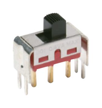 1201M2S3V3BE2 SLIDE SWITCH, DPDT, 0.4VA, 20V, THT C&K COMPONENTS