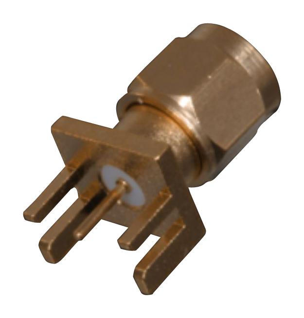 142-0801-801 RF COAXIAL, SMA PLUG, 50 OHM, PCB JOHNSON - CINCH CONNECTIVITY