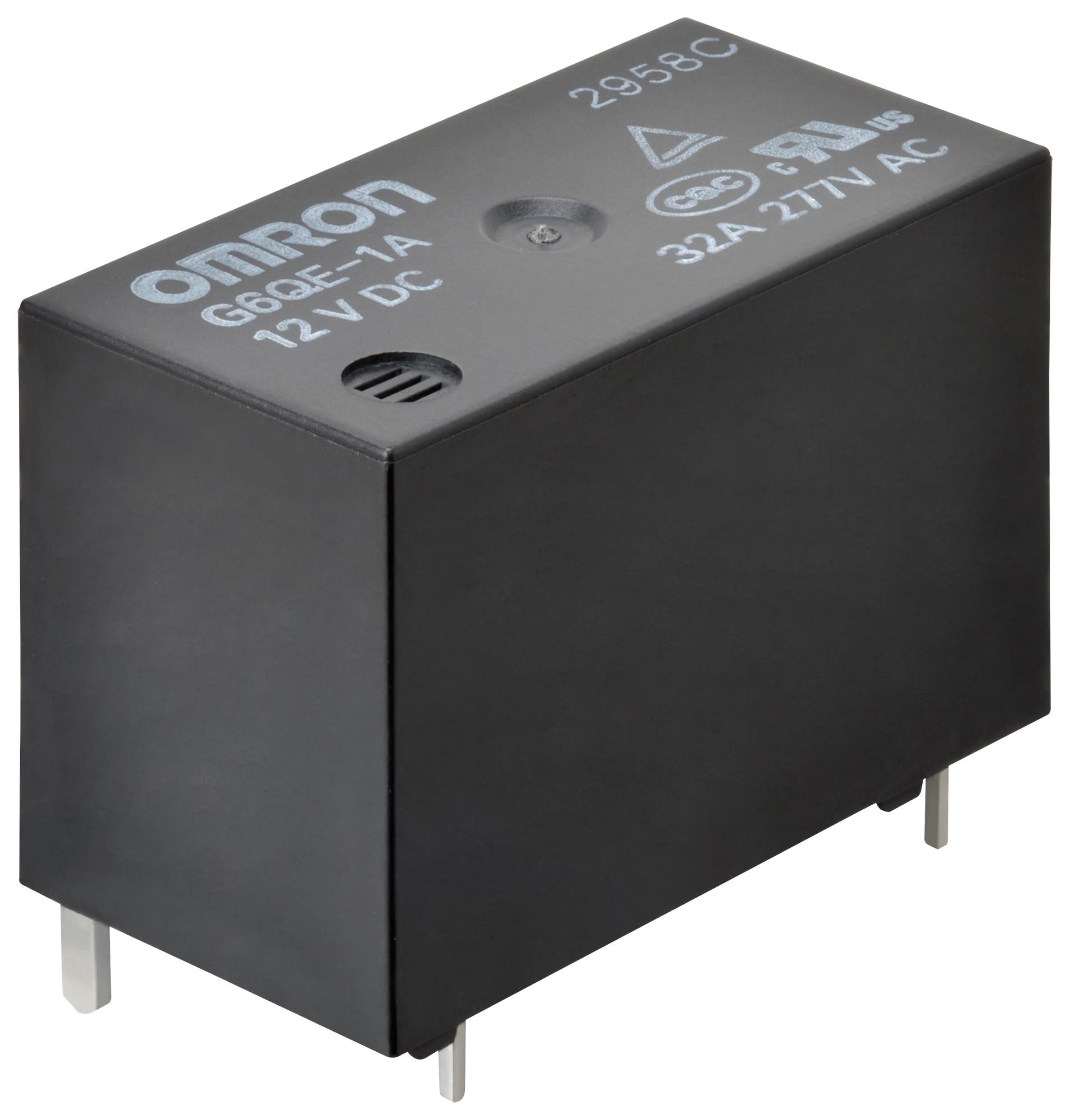 G6QE-1A DC12 POWER RELAY, SPST-NO, 12VDC, 32A, TH OMRON