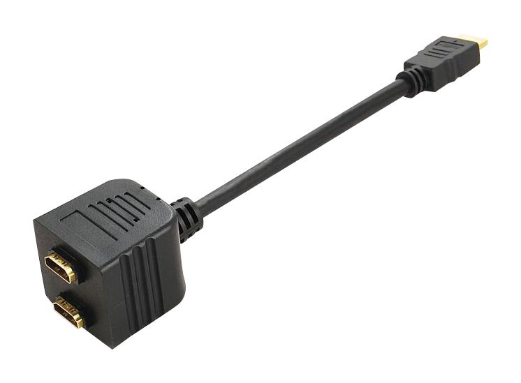 PS000254 AUDIO ADAPTER, HDMI PLUG-2 X HDMI RCPT MULTICOMP PRO