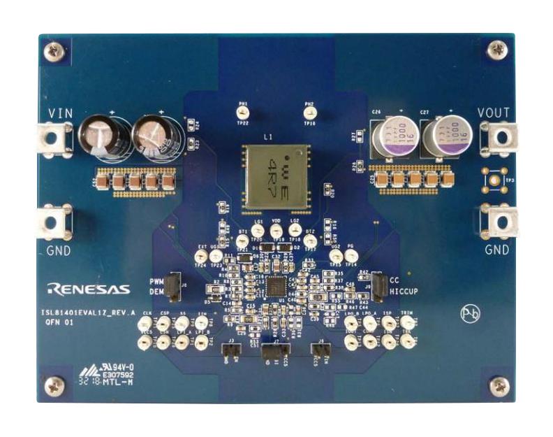 ISL81401EVAL1Z EVAL BOARD, SYNC BUCK-BOOST CONTROLLER RENESAS
