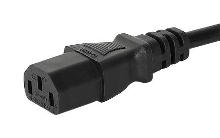 6007.0212 POWER CORD, IEC C13-IEC C14, 1M SCHURTER