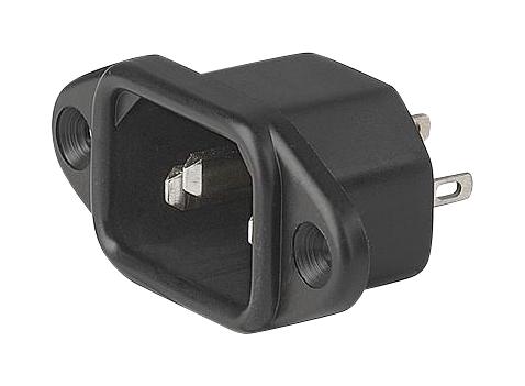 6162.0046 POWER ENTRY CONN, PLUG, 10A, PANEL SCHURTER