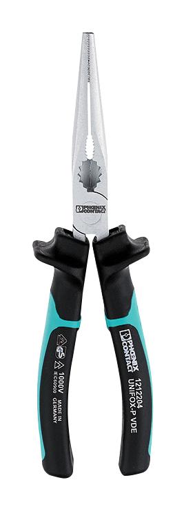 1212204 NEEDLE NOSE PLIER, 205MM PHOENIX CONTACT