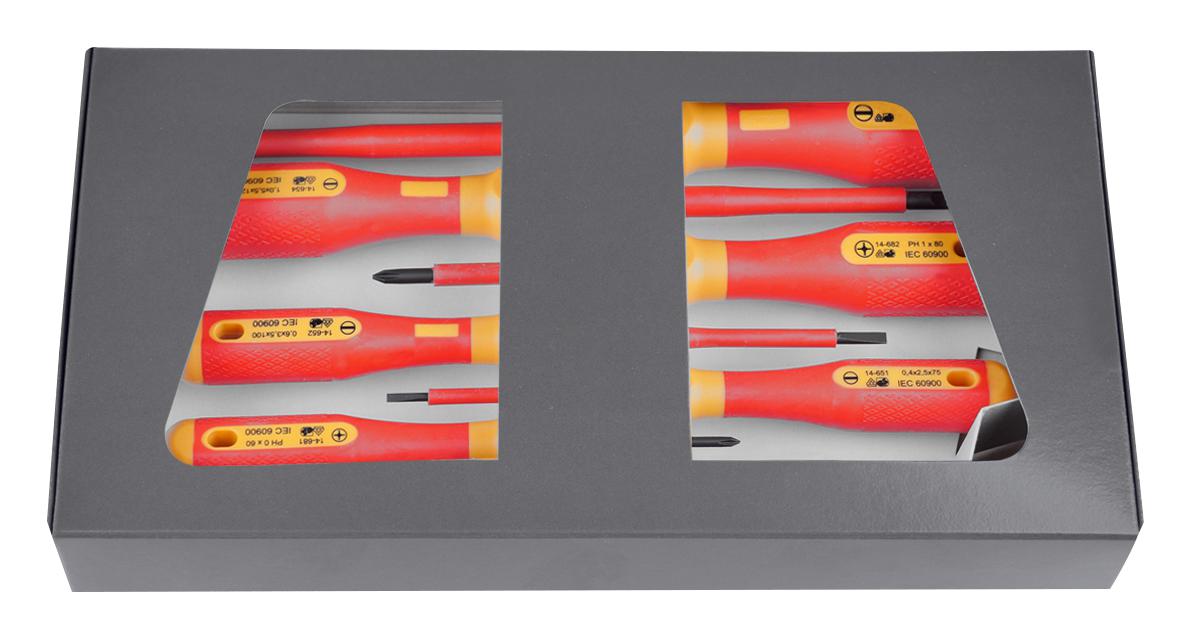 14-650 VDE SCREWDRIVER SET, SLOTTED/PH, 7PC BERNSTEIN WERKZEUGFABRIK