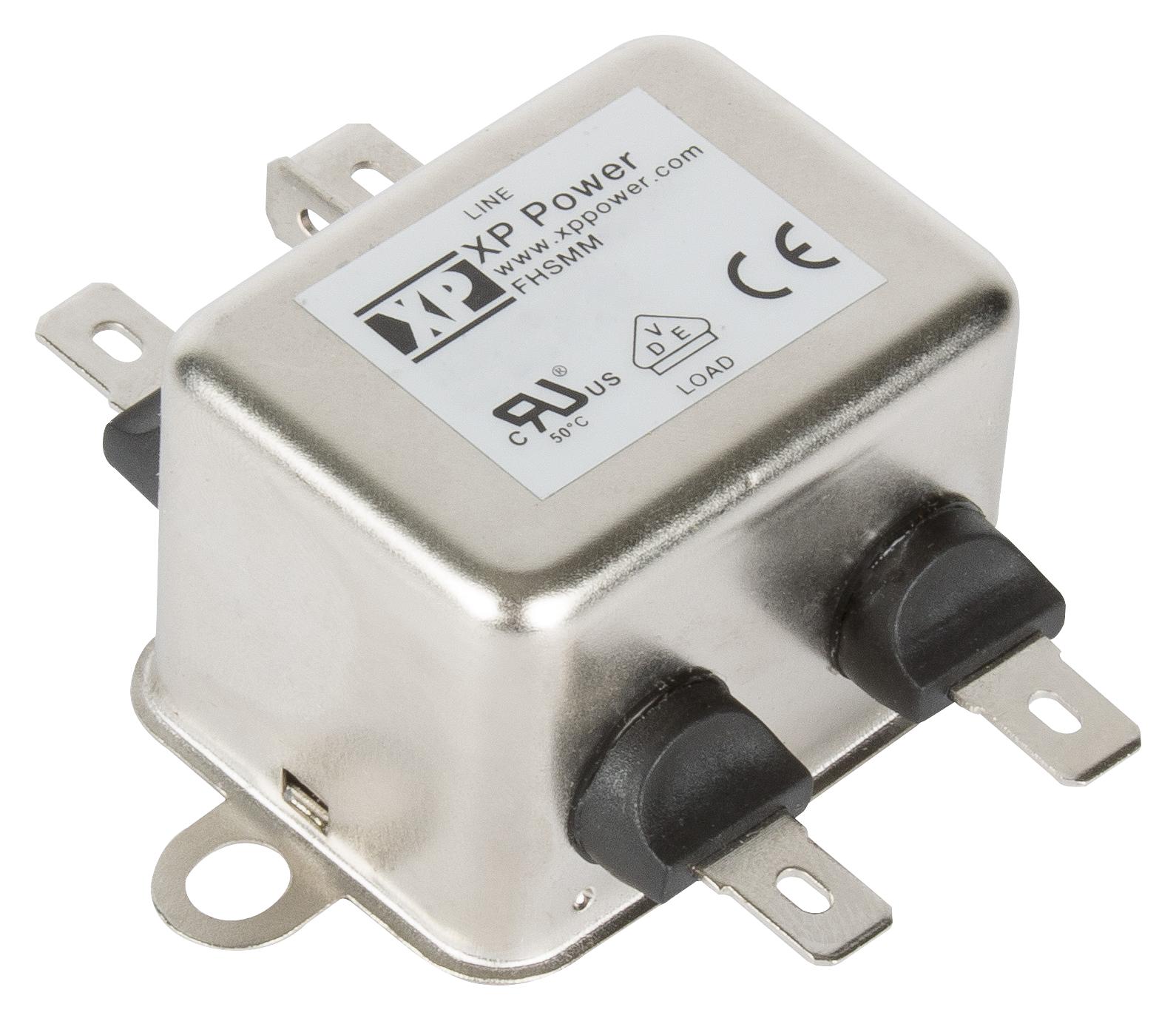 FHSMM20A2FR PWR LINE FILTER, MEDICAL, 600UH, 20A, QC XP POWER