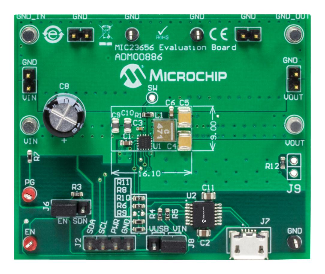 ADM00886 EVAL BOARD, 6A SYNC BUCK REGULATOR MICROCHIP