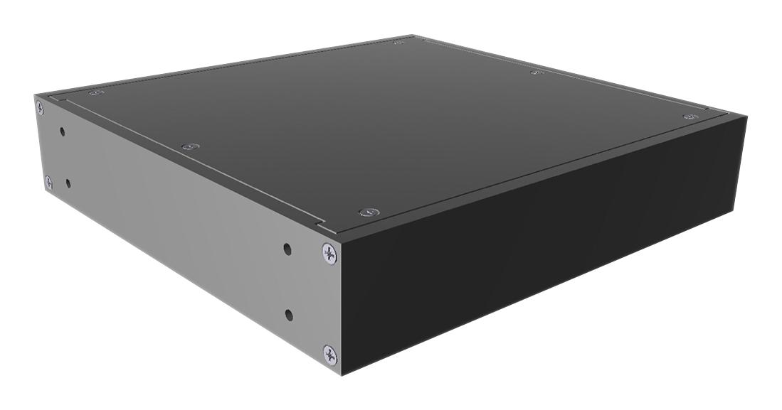 RM1U0808SBK RACK MOUNT CABINET, ALUM, BLACK HAMMOND