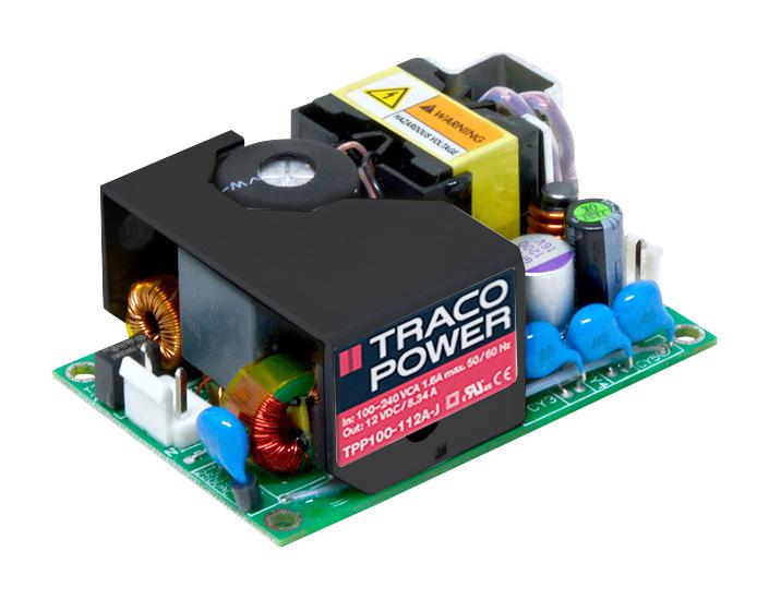 TPP 100-112A-J POWER SUPPLY, AC-DC, 12V, 8.34A TRACO POWER