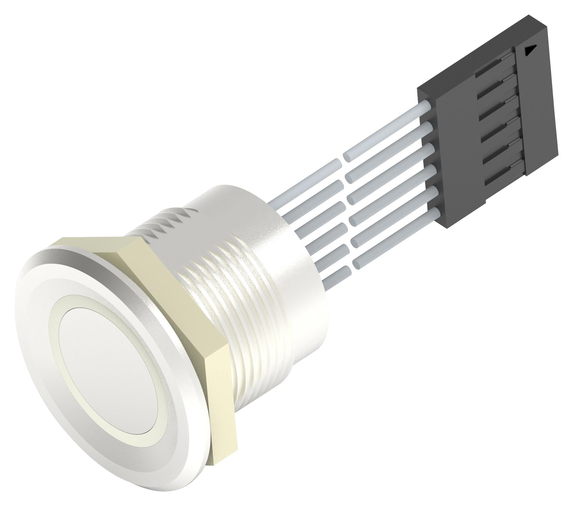 AVP19MS04CE0DT5A04 VANDAL RESISTANT SW, SPST, 1A, 24V, PANL ALCOSWITCH - TE CONNECTIVITY