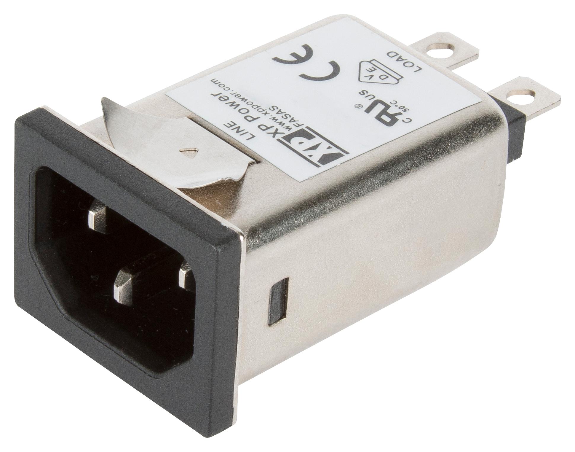 FASAS03PFR IEC FILTER, ITE, 2.5MH, 3A, QC XP POWER