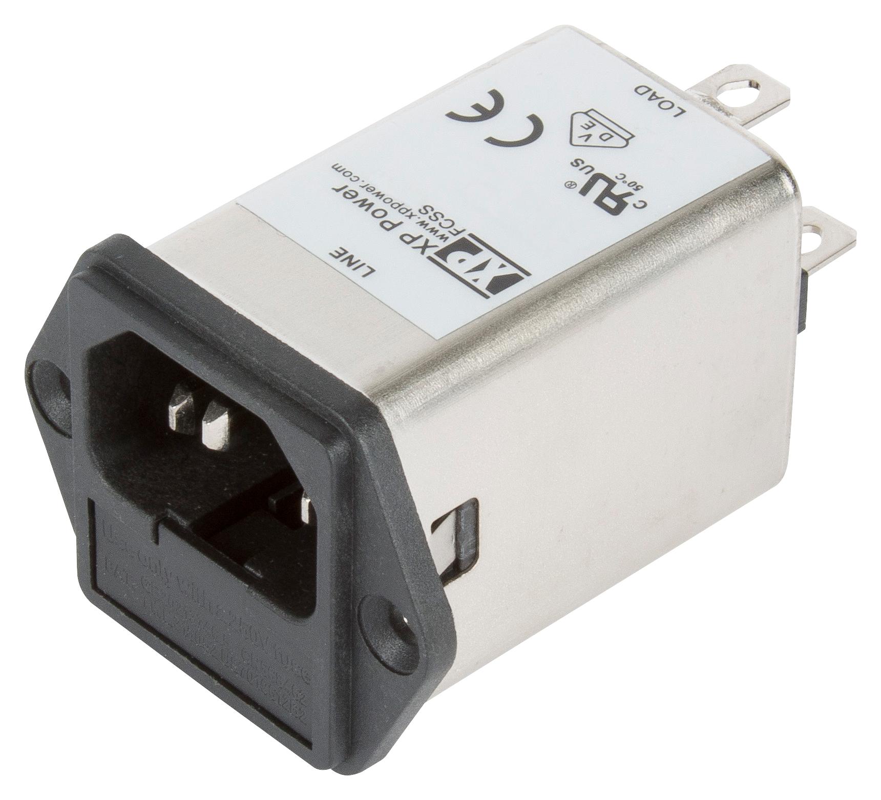 FCSS06SFR IEC FILTER, MEDICAL, 800UH, 6A, QC XP POWER