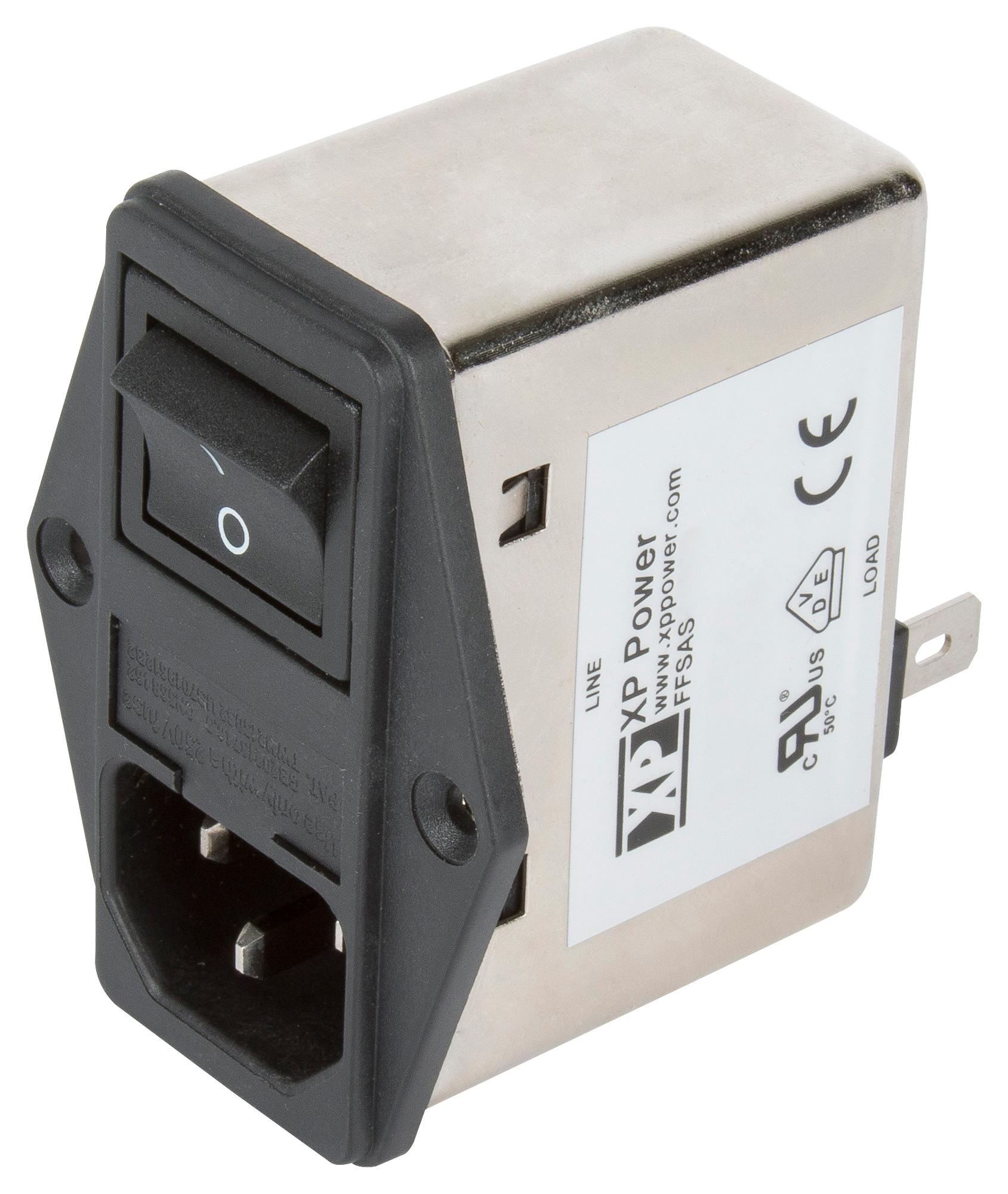 FFSAS06BFR IEC FILTER, ITE, 800UH, 6A, QC XP POWER