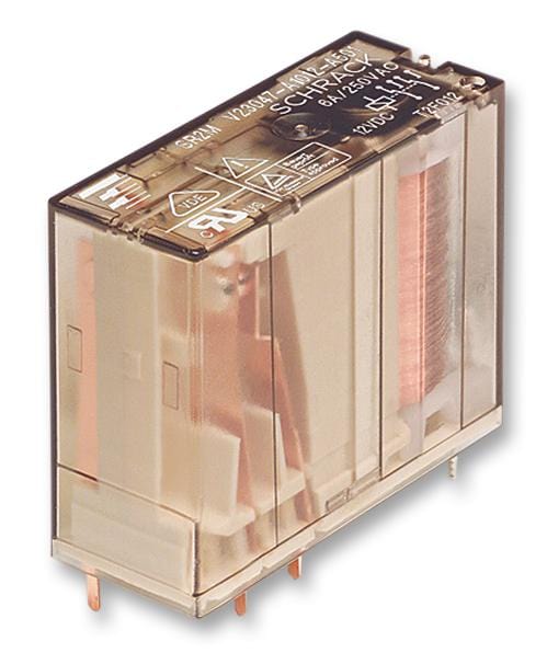 SCHRACK - TE CONNECTIVITY Power - General Purpose V23047-A1048-A501 FORCE GUIDED RELAY, DPDT, 6A, 250VAC, TH SCHRACK - TE CONNECTIVITY 2885652 3-1415006-1