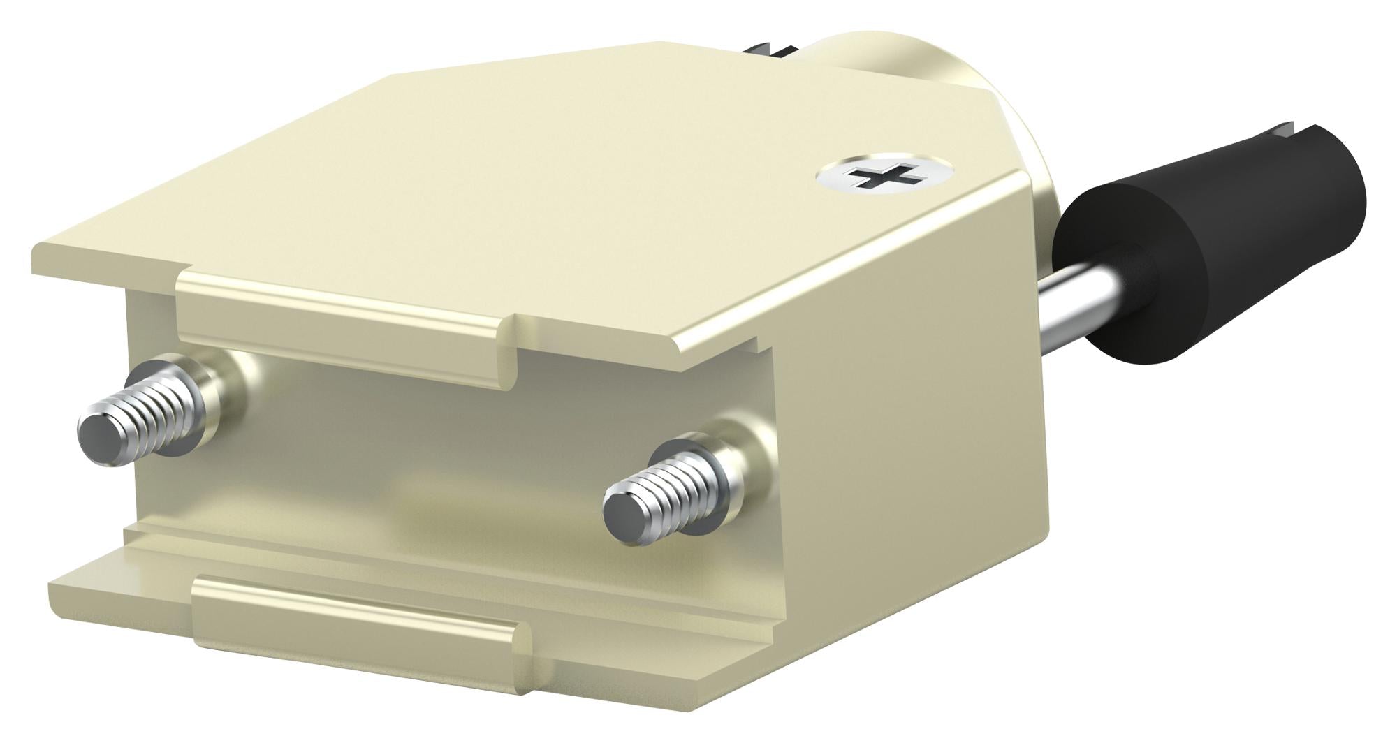 2198617-9 D-SUB BACK SHELL, 180DEG, DE, ABS AMP - TE CONNECTIVITY