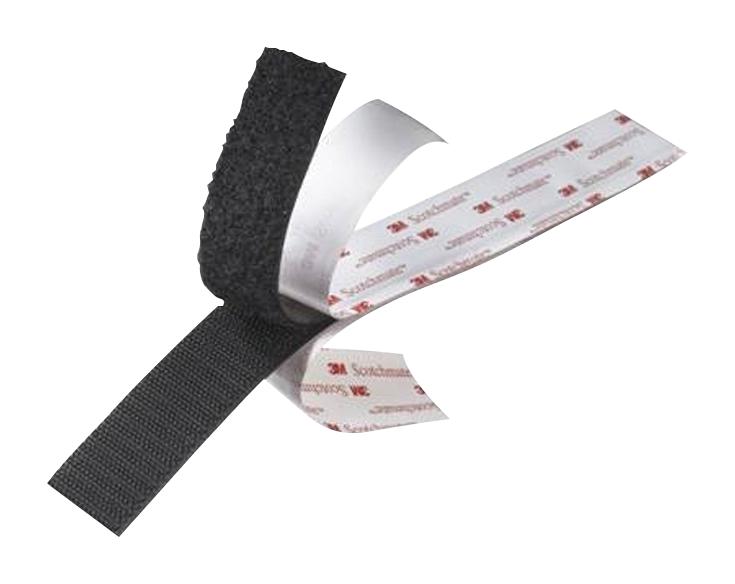 SJ-3527(BLACK)1" RECLOSABLE FASTENER, 1" X 50YD, BLACK 3M