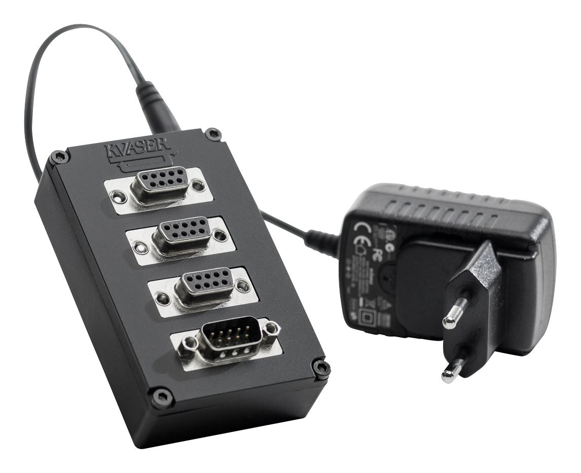 00776-5 CAN BUS HUB, DSUB-9, 12V, 1A KVASER