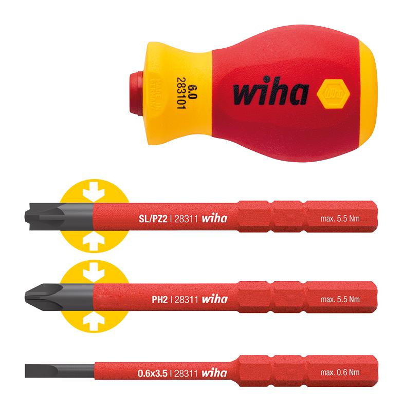 41230 SCREWDRIVER WITH BIT HOLDER, 4PC WIHA