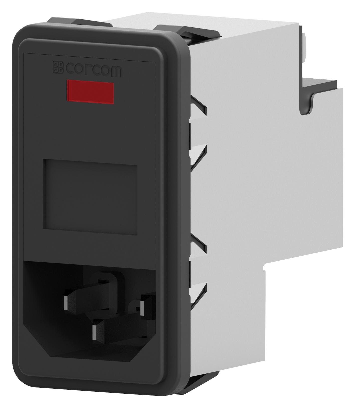 7-6609107-6 IEC FILTER, STANDARD, 6A, 250VAC, QC TE CONNECTIVITY