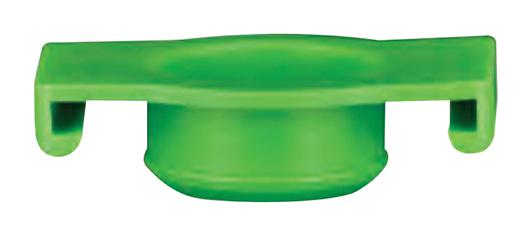 8001036 SYRINGE BARREL END CAP, GREEN, 10CC FISNAR