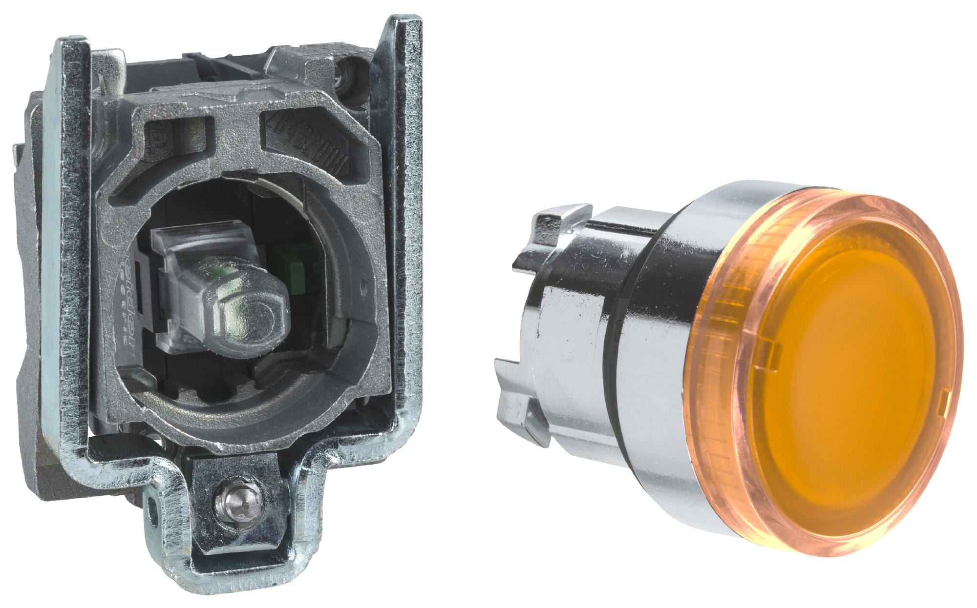 XB4BW35B1 PB SW, ILLUM, SPST-NO, ORG, 6A, 120VAC SCHNEIDER ELECTRIC