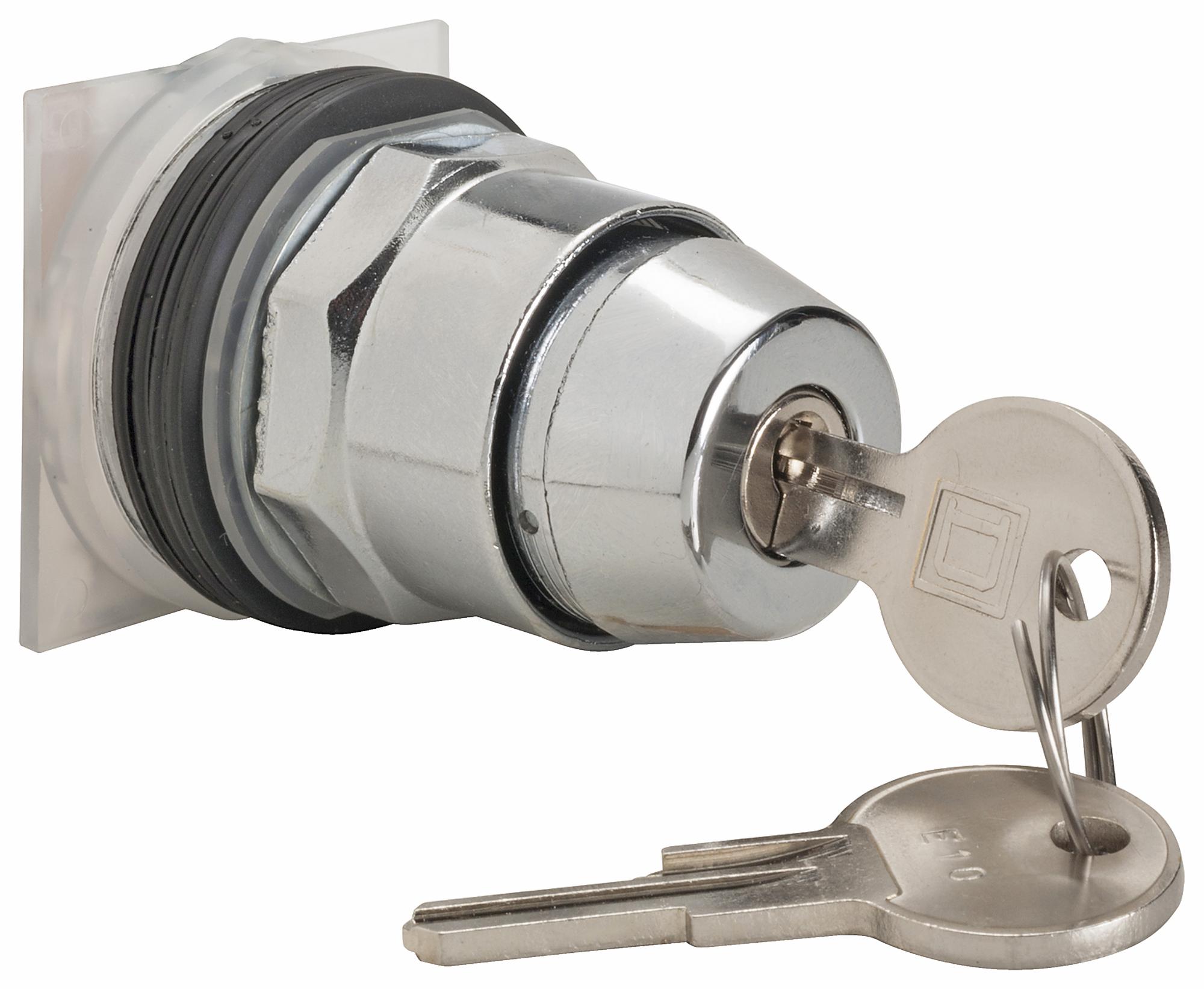 9001KS43K10 KEY OPERATED SWITCH, 3 POSITION, PANEL SCHNEIDER ELECTRIC