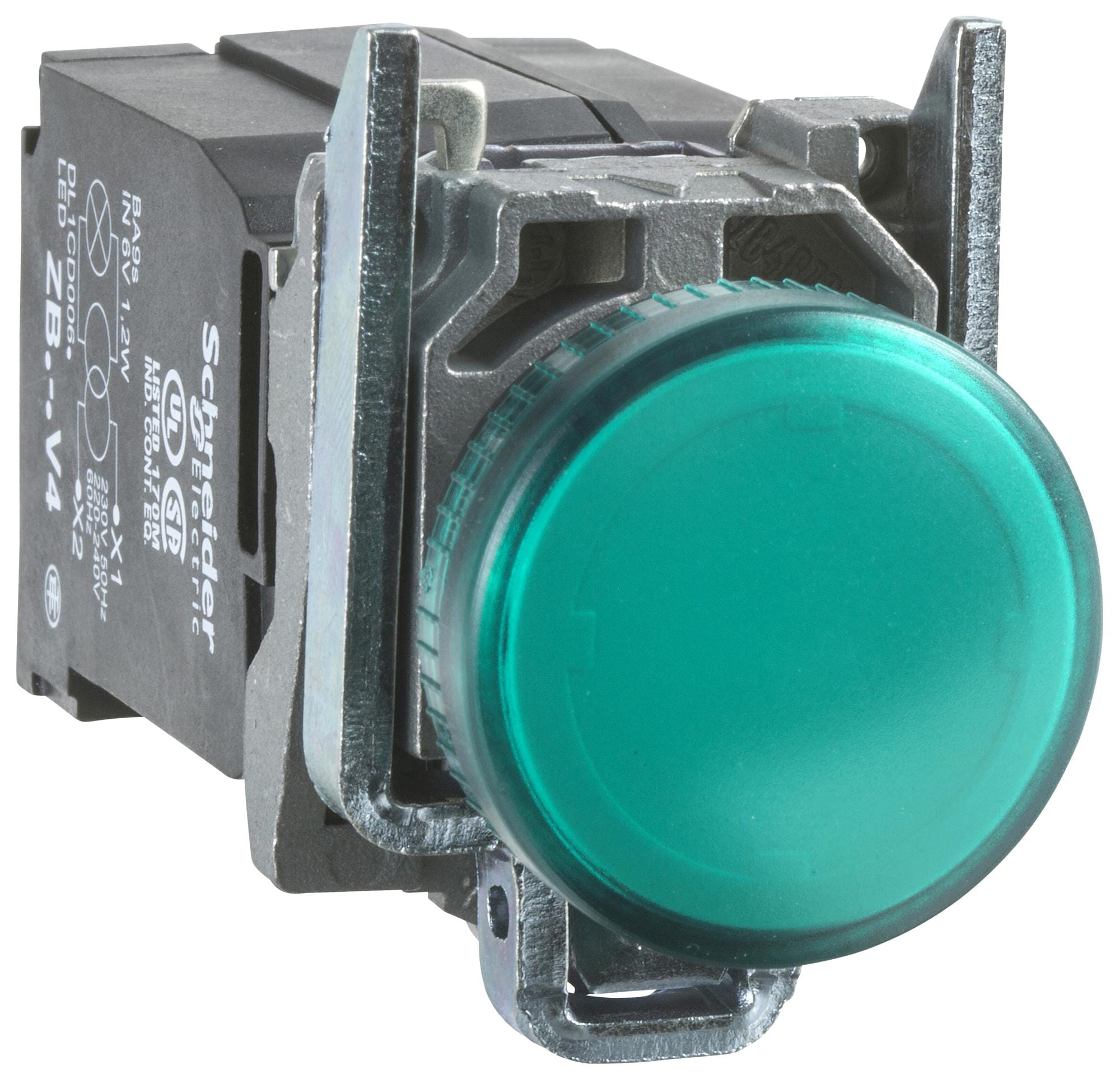 XB4BV5B3 PANEL INDICATOR, GREEN, 22MM, 400VAC SCHNEIDER ELECTRIC