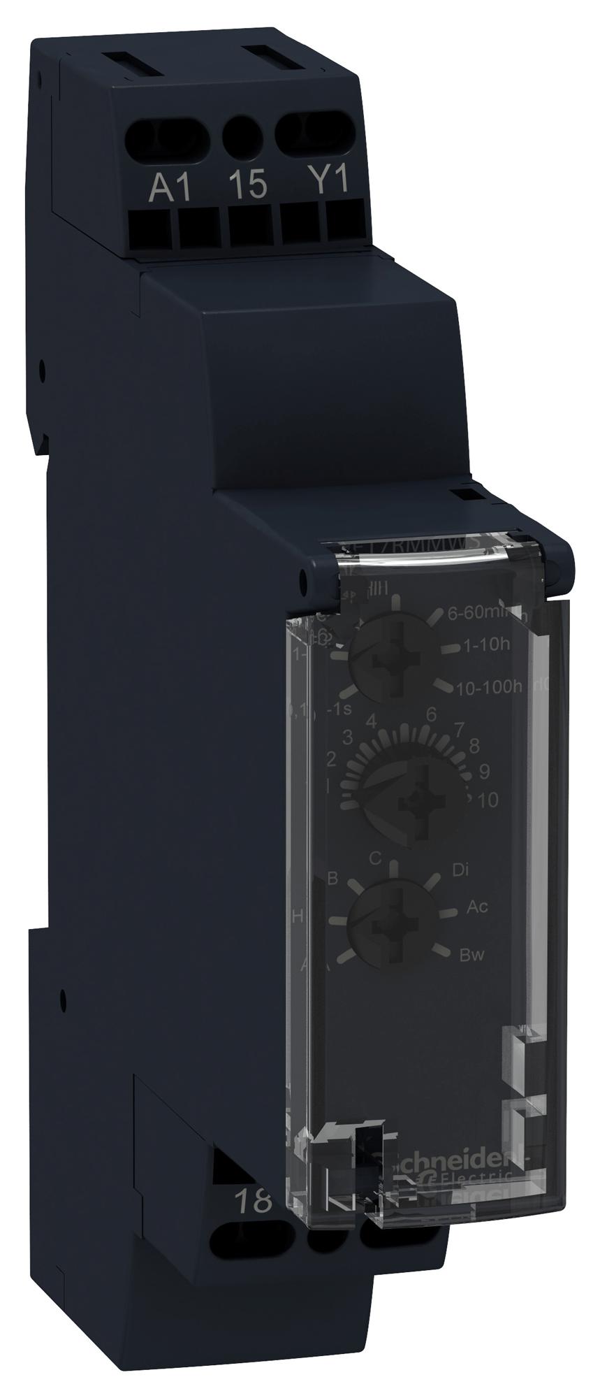 RE17RMMWS TIME DELAY RELAY, SPDT, 100H, 250V, 8A SCHNEIDER ELECTRIC