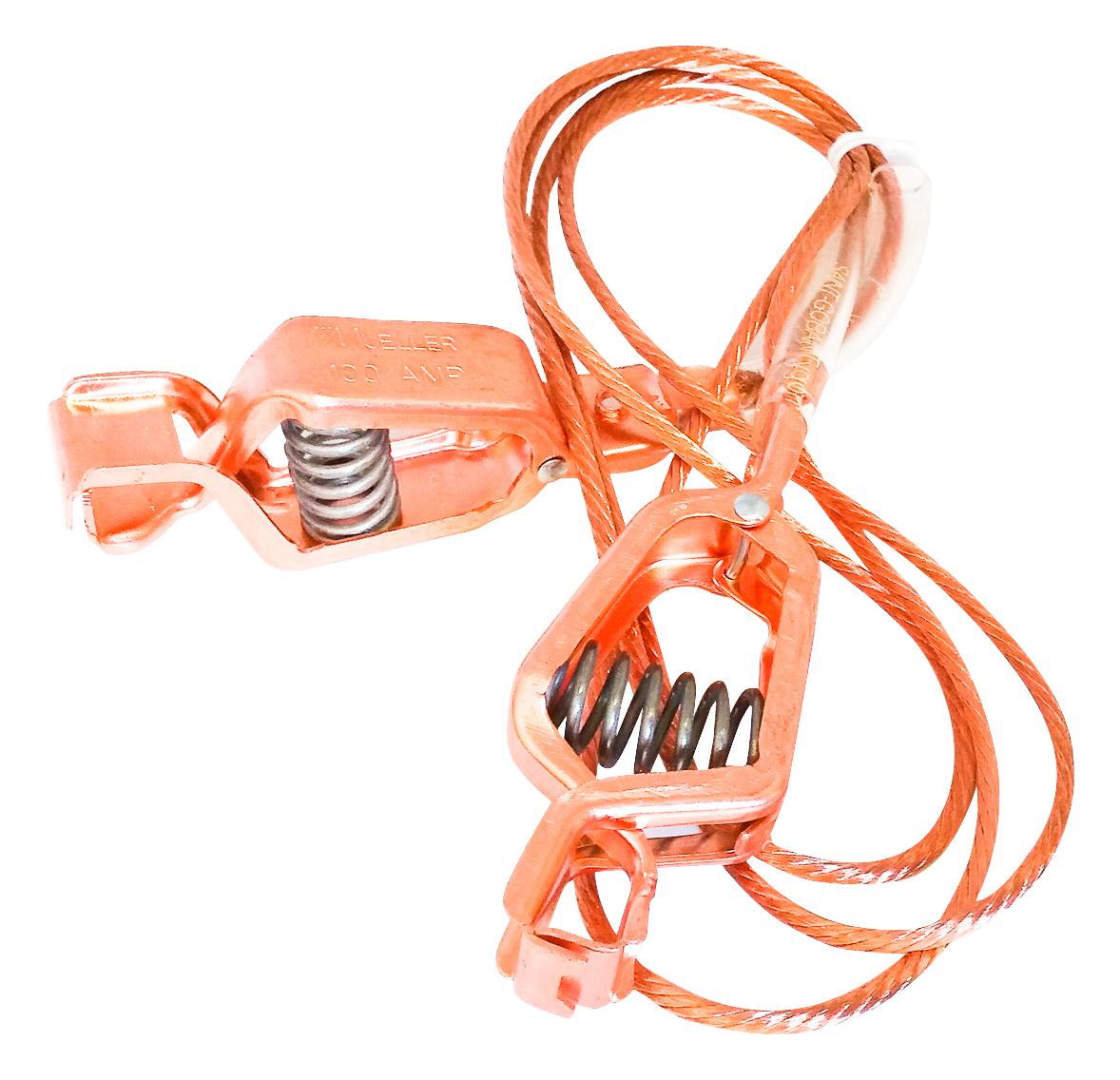 AI-000151-3. GROUND CORD, ALLIGATOR-ALLIGATOR, 914MM MUELLER ELECTRIC