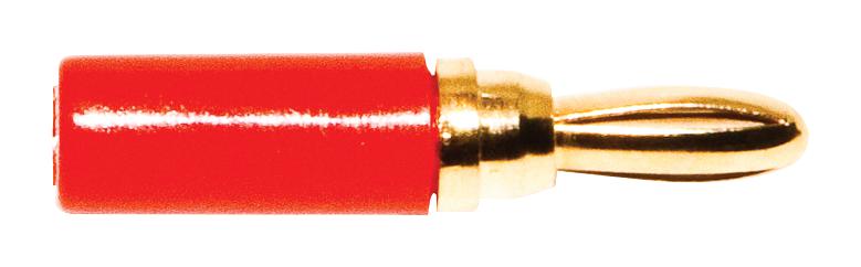 BU-P3690-2. CONN, BANANA, PLUG, 5A, SOLDER, RED,PK10 MUELLER ELECTRIC