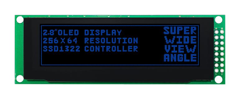 MDOB256064AX-BM OLED GRAPHIC DISPLAY, COB, 256X64PIXELS MIDAS