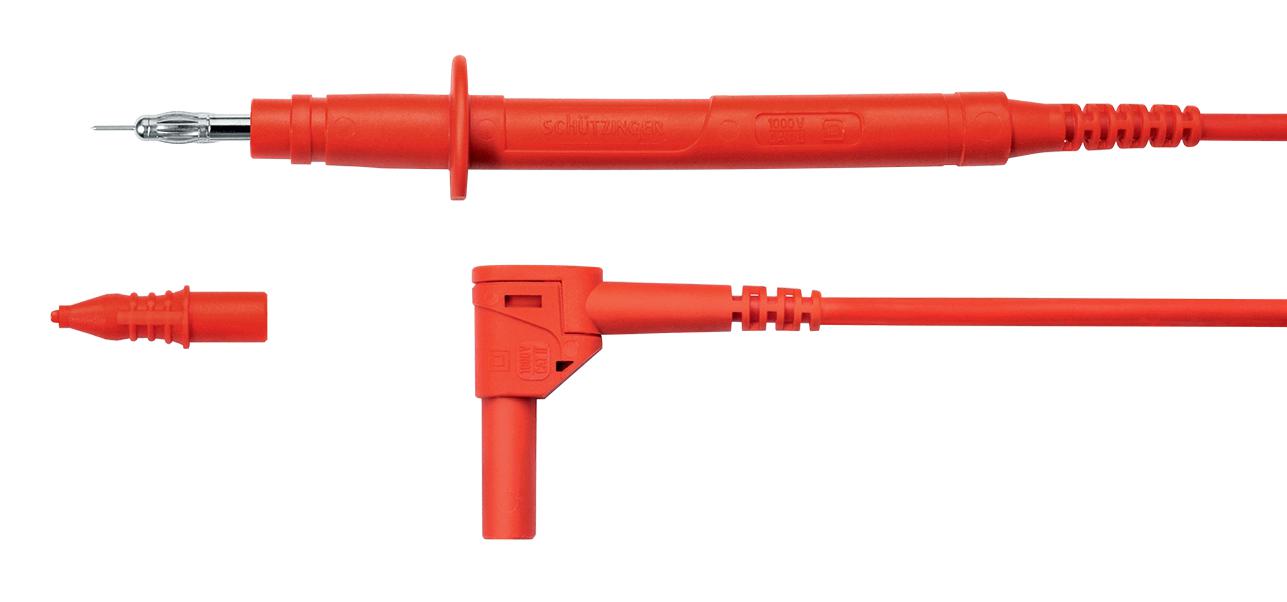 SPL 2315 / 2.5 / 100 / RT TEST LEAD, TEST TIP PROBE-R/A PLUG, 1M SCHUTZINGER