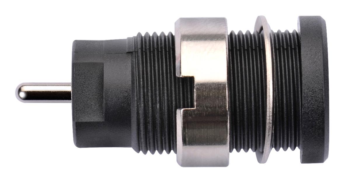 SEB 8632 NI / SW CONN, BANANA, JACK, 24A, BLACK SCHUTZINGER