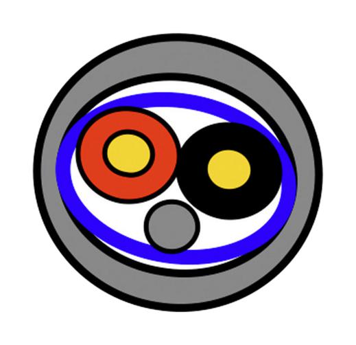 70030.01100 SHLD CABLE, 2COND, 0.22MM2, 100M BELDEN