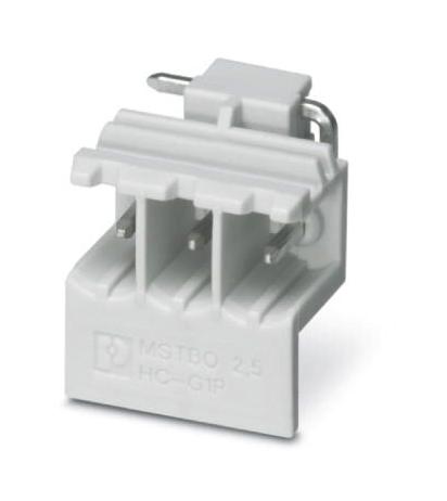 MSTBO 2,5/ 3-G1PL GY7035 TERMINAL BLOCK, HEADER, R/A, 3WAY, TH PHOENIX CONTACT